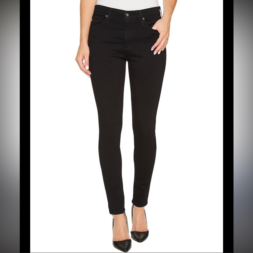 PAIGE Verdugo Ankle Skinny Pants Black Denim Women Size 31